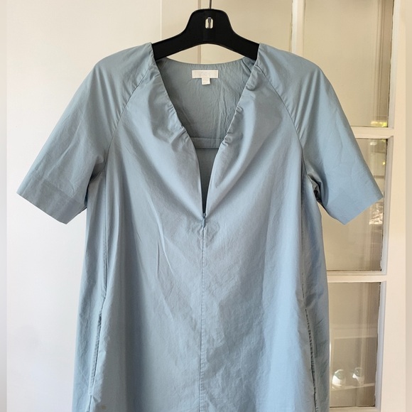 COS Blue A Line V Neck Dress Size 34 - Picture 2 of 8